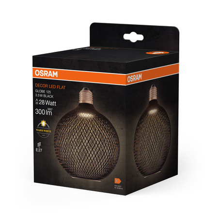 Żarówka LED Dekoracyjna E27 3.5W = 28W 300lm 2700K Ciepła 100° Decor Osram