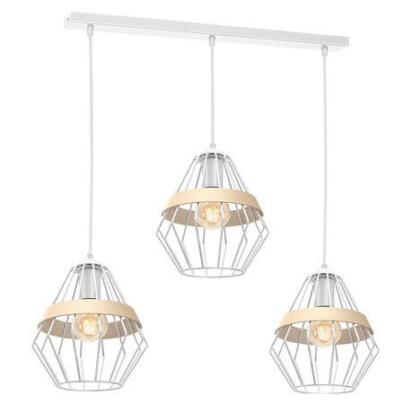Lampa Wisząca Sufitowa CLIFF Biała 3xE27 Milagro
