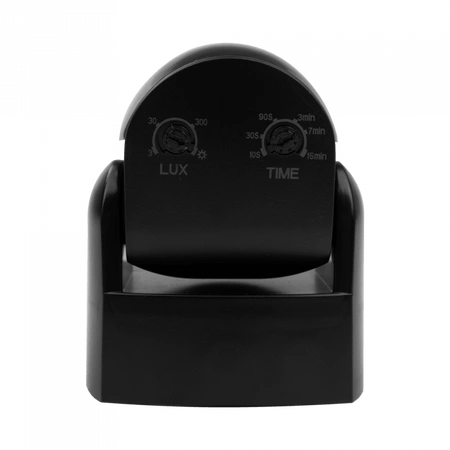 Czujnik Ruchu i Zmierzchu PIR IP65 Natynkowy Czarny 12m 180° CP Ecolight