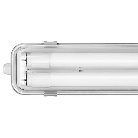 Oprawa Hermetyczna Pyłoszczelna 120cm 2xT8 G13 IP65 + Świetlówki LED 18W 4000K