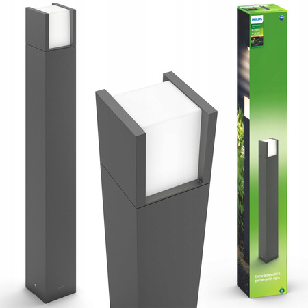 Lampa Ogrodowa Zewnętrzna SŁUPEK 77cm LED 6W 600lm 2700K IP44 Arbour Philips