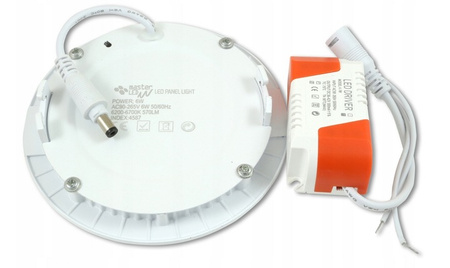 Panel LED Oprawa Sufitowa 6W 480lm 4000K Neutralny Wpuszczany Okrągły Biały Proma Masterled