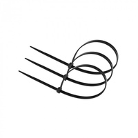 Opaski Zaciskowe Kablowe 3.6x400 mm Czarne UV TRYTYTKI TRYTKI ZIPERKI PREMIUM OKP-36400B .MORE 100 szt.