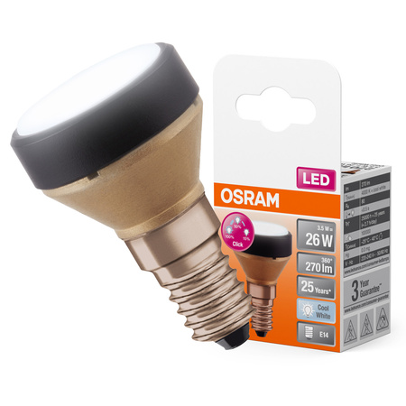 Żarówka LED Reflektor E14 3.5W = 26W 270lm 4000K Neutralna 100° Ściemnialna FLAT LAMP Osram