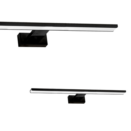 Lampa Ścienna Kinkiet SHINE Czarna 80cm 15W LED Milagro
