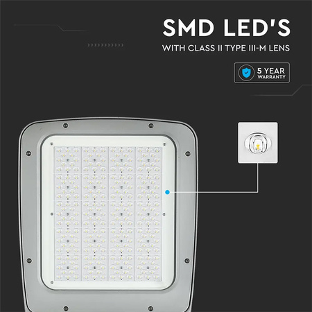 Lampa Oprawa Uliczna LED 200W 4000K CLASS II + III-M Type SAMSUNG CHIP VT-200ST V-TAC