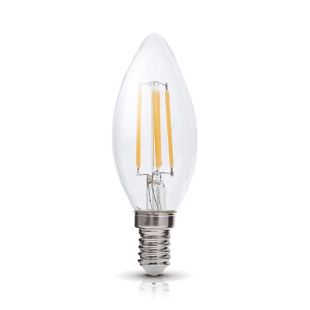 Żarówka LED E14 Kulka 4W 470lm 3000K Ciepła 360° Filament Line Kobi