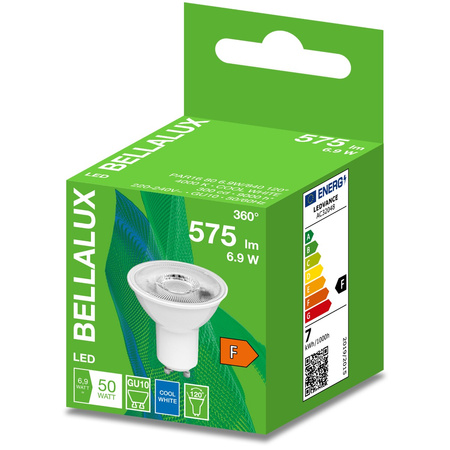 Żarówka LED GU10 6,9W = 50W 575lm 4000K Neutralna 120° BELLALUX