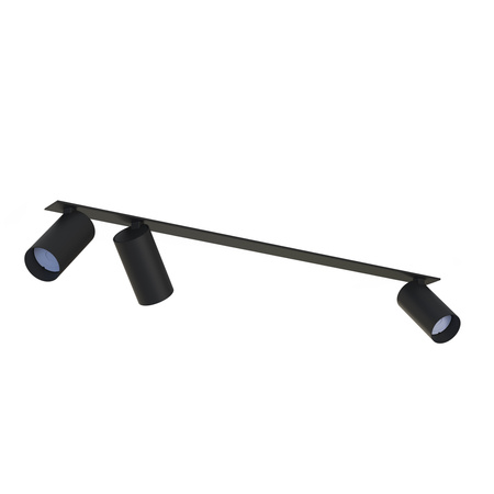 Lampa Sufitowa Oprawa Podtynkowa Reflektor Punktowa 3x GU10 Czarna Nowoczesna MONO SURFACE 7835 Nowodvorski