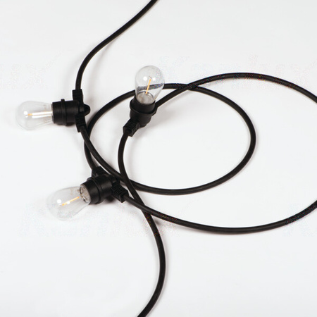 Girlanda Ogrodowa Zewnętrzna Łańcuch Świetlny GRL 5xE27 IP44 6m Czarna Kanlux