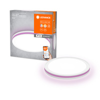 Plafon LED Lampa Oprawa Natynkowa 28W 900lm RGB CCT z Podświetleniem Ściemnialna 46cm Biały SMART+ WiFi Orbis Ledvance