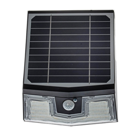 Lampa Ogrodowa Solarna Kinkiet Elewacyjny TRANSFORMER LED IP65 7W 4000K Czujnik Czarna Eko-Light