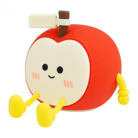 Lampka Nocna Dziecięca LED 0.6W 3000K Ciepła Akumulatorowa 400mAh czerwony JABŁKO MARY'S