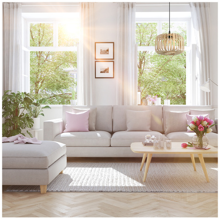 Lampa Wisząca Dekoracyjna Zwis Bambusowa E27 Boho Badingo Kobi