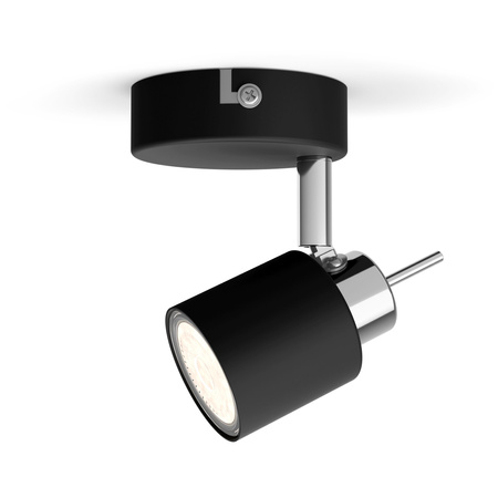 Lampa Kinkiet Ścienny Reflektor GU10 Czarna Meranti Philips