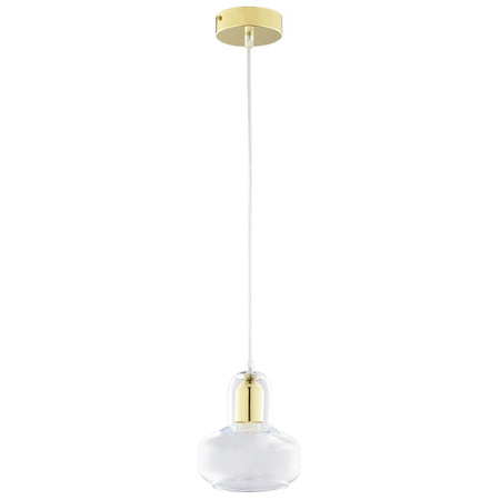 Lampa Sufitowa Wisząca VICHY GOLD S Zwis Złota Szklana Elegancka GU10 2394 TK Lighting