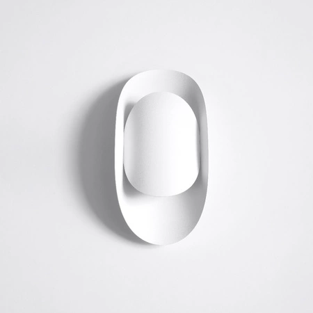 Lampa Ścienna Kinkiet G9 Owalna Biała Nowoczesna Tear Sollux