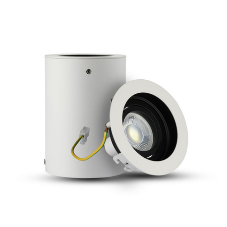 Oprawa Sufitowa Natynkowa Spot GU10 Okrągła Biała VT-796 V-TAC