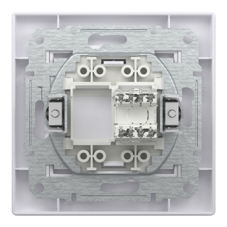 Gniazdo Komputerowe RJ45 kat. 6 UTP z Ramką Biały SCHNEIDER ASFORA