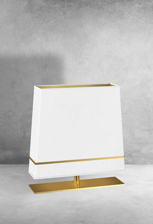 Lampa Stojąca Podłogowa VOLANS 1xE27 Biało-Złota Milagro