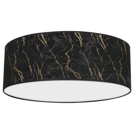 Plafon LED Lampa Sufitowa SENSO Czarna Złota 3xE27 Ø50cm Milagro