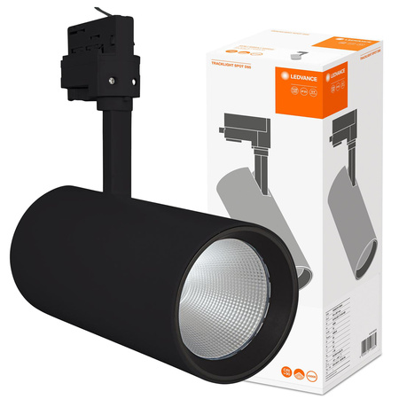 Oprawa LED Reflektor Szynowy 55W 4200lm 4000K Neutralna 3-Fazowy Regulowany  Czarny Tracklight Ledvance