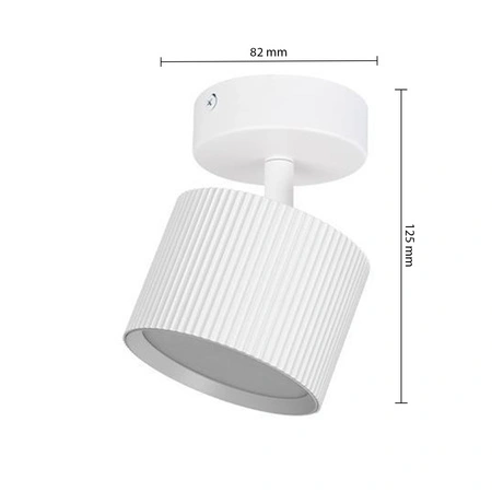 Lampa Ścienna Reflektor Kinkiet Spot GX53 Ruchomy Biały Orbin Masterled