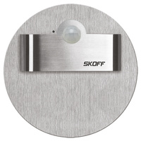 Oprawa Schodowa LED 2,4W 3000K 230V IP20 Szlif Inox RUEDA SHORT z Czujnikiem Ruchu Skoff