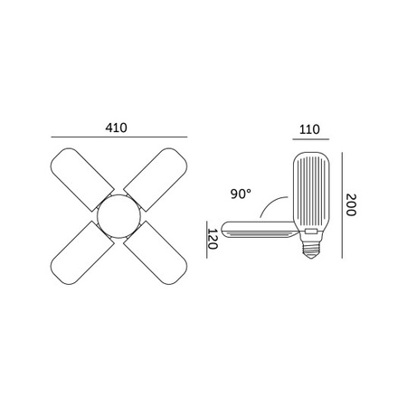 Żarówka LED Do Roślin 40W E27 1200K Wspomagająca Wzrost Doświetlająca KOBI
