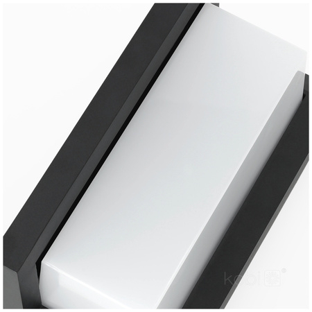 Kinkiet Ogrodowy Lampa Elewacyjna LED LENTERO 12W 4000K z Czujnikiem Ruchu IP54 Czarny KOBI