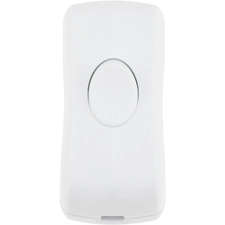 Włącznik przełącznik kołyskowy na przewód skręcany biały