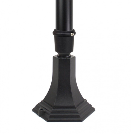 Lampa Ogrodowa Zewnętrzna Słupek LATARNIA E27 Retro Maxi K 5002/1 BD 45 170cm czarny Su-Ma