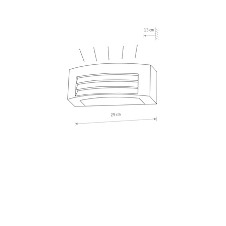 Lampa Ogrodowa Zewnętrzna Kinkiet Elewacyjny Oprawa Natynkowa E27 Grafitowa Wodoodporna IP44 Industrialna ORINOKO 4387 Nowodvorski