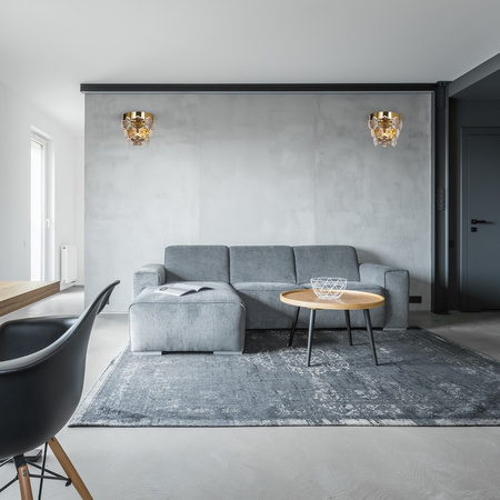 Lampa Ścienna Kinkiet GRACE Złota 2xE14 Milagro