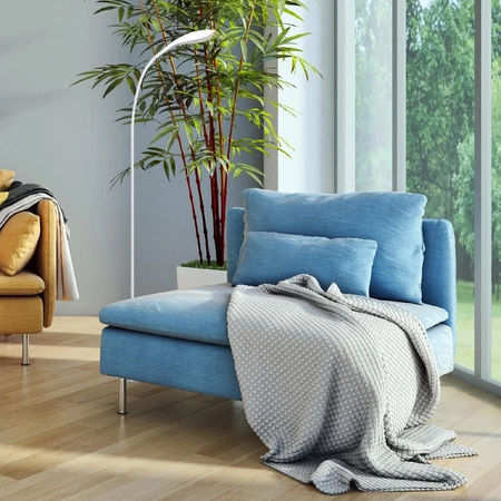 LAMPA STOJĄCA podłogowa LED SWAN 6,5W biała GOLDLUX (Polux)