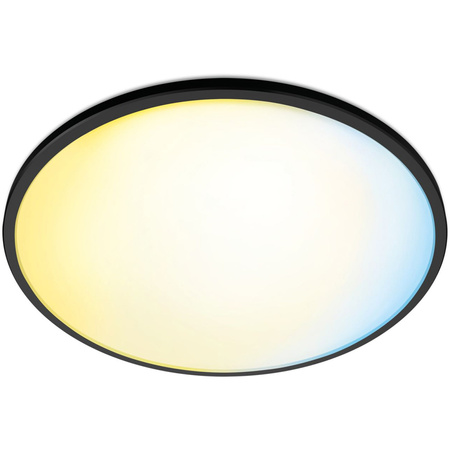 Plafon LED Lampa Sufitowa Natynkowa 14W CCT Czarny Okrągły SMART WiFi WiZ