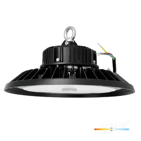 Oprawa Przemysłowa Lampa LED High Bay 200W 28000lm 4000K Neutralna Czarna IP66 IK10 Rio Pro Kobi