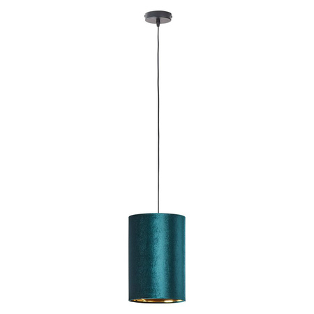 Lampa Sufitowa Wisząca TERCINO GREEN Zwis Welur Czarno-Zielona Elegancka E27 6171 TK Lighting