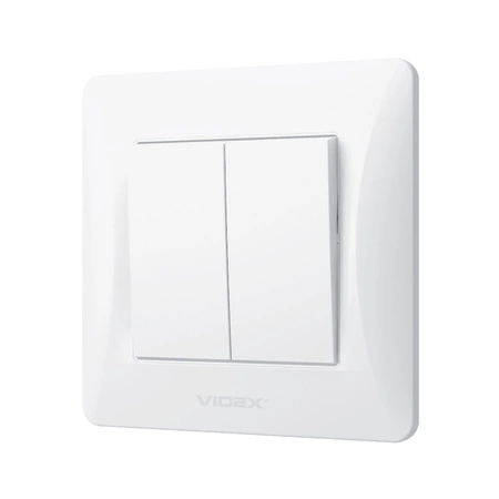 Przełącznik Włącznik Schodowy 2-biegunowy 10A Natynkowy Biały BINERA VIDEX