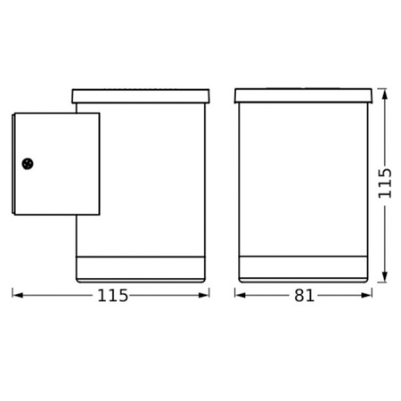 Kinkiet Solarny Ogrodowy Lampa Elewacyjna Zewnętrzna LED 0.5W 50lm 3000K Ciepła Szary IP44 Endura Osram