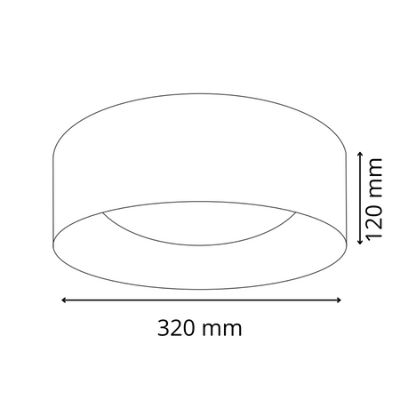 Oprawa Sufitowa PLAFON LED Lampa TULUZA 18W 1850lm 4000K 32cm Biały GOLDLUX (Polux)