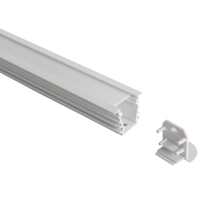 Profil Aluminiowy Natynkowy do Taśmy LED Biały 1m PROFILO Kanlux