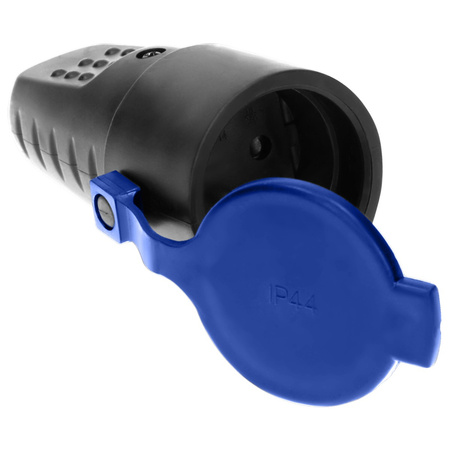 Gniazdo hermetyczne gumowe 16A 230V IP44 z klapką i uziemieniem