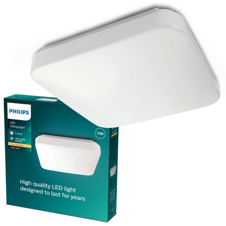 Lampa Sufitowa Plafon LED 17W 1700lm 2700K Biała Mauve Philips