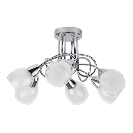 Lampa Sufitowa Żyrandol 6x E14 Chrom Klasyczny Dave Rabalux