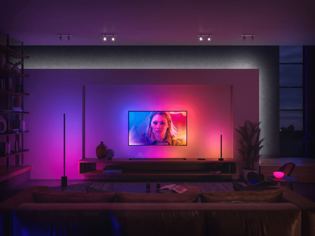 Lampa Stołowa Biurkowa SIGNE GRADIENT LED Czarna EU/UK 11,8W CCT RGB PHILIPS HUE Bluetooth Zigbee