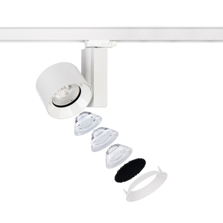 Reflektor Szynowy Lampa do Szynoprzewodów 3-fazowy LED 40W 3600lm 3000K Ciepła Biały CTLS NEA 8748 Nowodvorski