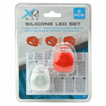 Lampki LED do Roweru Przód + Tył Silikonowe XQ MAX