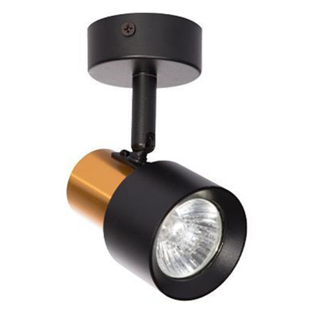 Kinkiet Lampa Sufitowa Spot Reflektor Czarno Złoty LED Ruchomy GU10 35W