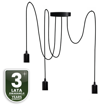 Lampa wisząca sufitowa ARANE PAJĄK 3 ramiona do LED 3x E27 LUMILED